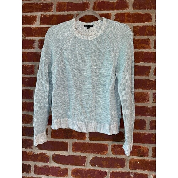 Eileen Fisher crewneck green and white‎ Sweater size small - Picture 1 of 5